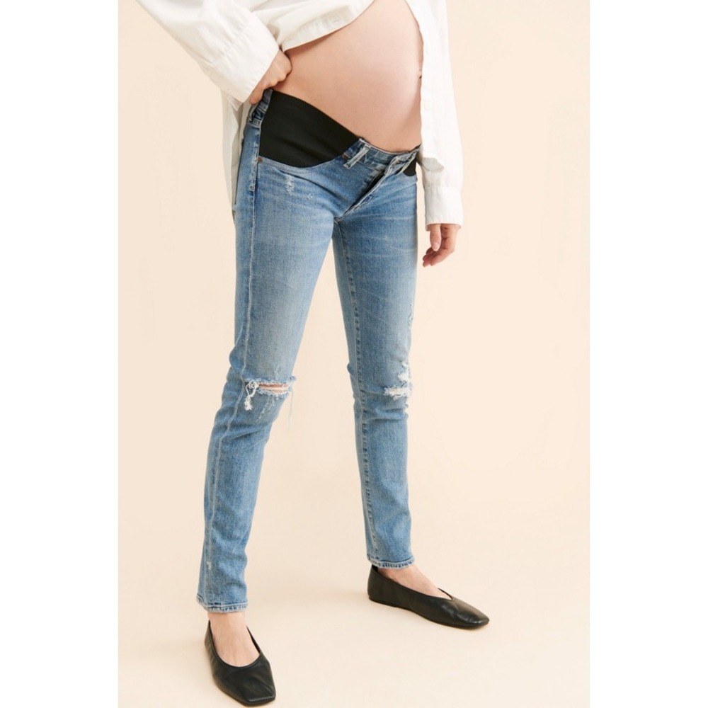 Citizens of Humanity Racer Low Rise Skinny Maternity Jeans Light Wash Size‎ 27